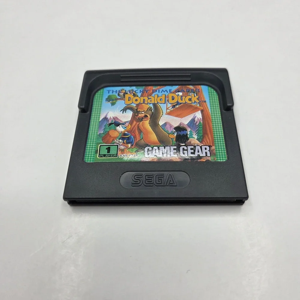 Sega Game Gear Donald Duck Lucky Dime Caper Video Game Cartridge Vintage 90s